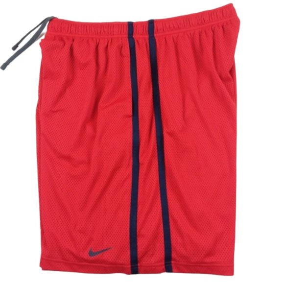 Nike Basketball Shorts Elastic Waist Drawstring Lined Pocket 10" ins Arizona Red - Picture 6 of 9
